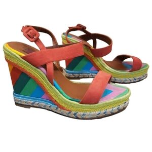 Valentino Colorful Wedge Sandals